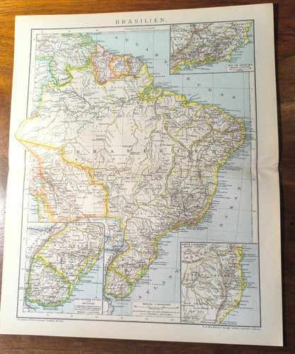 Original historische landkarte - original,