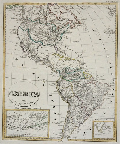 Amerika original kupferstich - amerika,