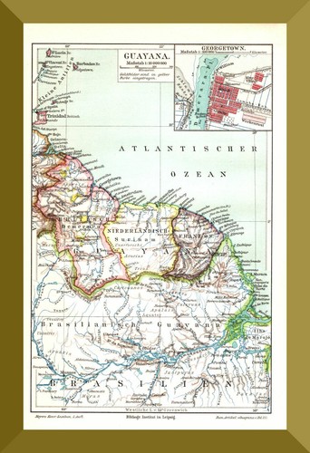 Guayana histor landkarte von - guayana, +histor.