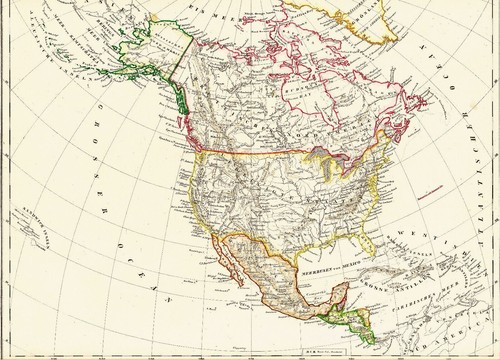 Landkarte amerika mexiko usa - amerika,