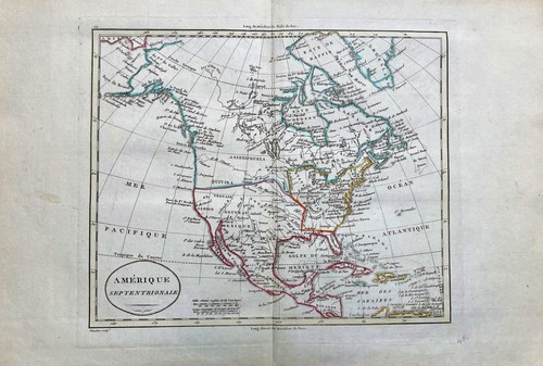 Antique map amerika - map,