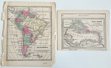 2 antike Landkarten South
