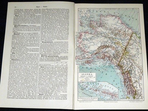 Alaska landkarte 1909 - alaska,