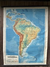 Schulwandkarte Südamerika