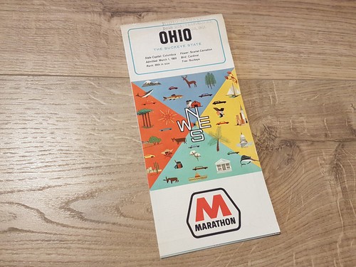 Orig straßenkarte ohio - orig.,
