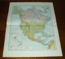 Übersichtskarte von Amerika -