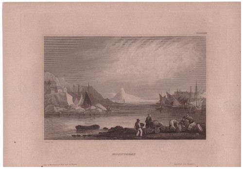 Stahlstich 1840 mountsbay - um,