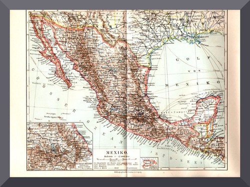 Mexiko historische landkarte - mexiko, +historische